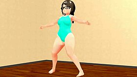 【Kyo】 Dancing Curvy Animation Girl 【Plump】