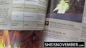 Msnovember Rips Asshole With Anal Beads For Cumshot Facial In Ebony POV Blowjob