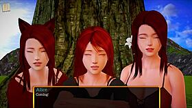 Bold Cartoon Family With Big Tits And Ass In Erotic Game