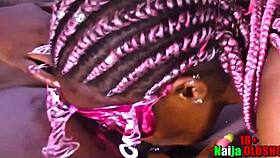 Two Horny Ebony Lesbians Share Intimate Sucking Moment