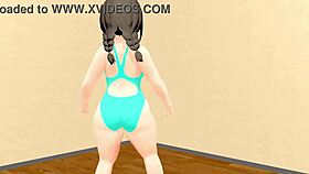 【Kyo】 Dancing Curvy Animation Girl 【Plump】