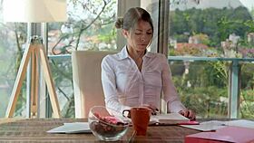 Rebecca Volpetti Inspects Plumber's Big Stiff Pipe Promo