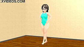 【Kyo】 Dancing Curvy Animation Girl 【Plump】