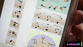 yoga babes pussylicking in a foursome group session