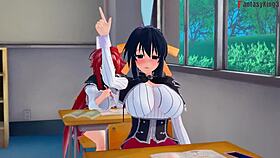 kuroka's ntr madness unfolds in full fantasy hentai episode