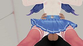 myside blender animation featuring cartoon characters in anime style