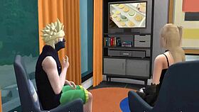 Man, watching hentai with Misa Amena got Naruto so hard they banged like crazy!