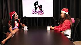 Older swingers are better than young ones who just jerk off, and blacks in sheer red lingerie - Jujube Delícia Christmas special