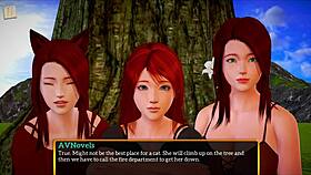 Bold Cartoon Family With Big Tits And Ass In Erotic Game