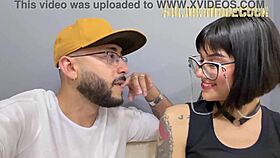 Tattooed girl starts with deepthroat