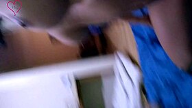 cute skinny brunette indian girl films her solo video.