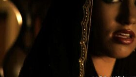 erotic brunette milf dancer undressing?