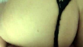 Indian girlfriend bends over for doggy creampie