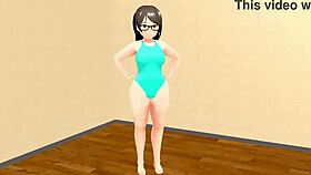 【Kyo】 Dancing Curvy Animation Girl 【Plump】