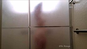 join ellie rowyn in the shower, she's shaking her ass