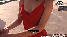 Normal german user man meets brunette spanish pornstar teen 18+ and she allows him to fuck her