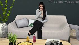 Mila Kunis rides ass in simporn with Elvis