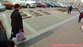 European sweetie pounded hard in bathroom POV