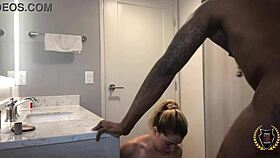 Gorgeous nympho Abby Adams got her sexy pretty face dicked by Rome Major