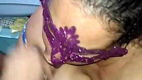 Mature Woman Performs Deepthroat Blowjob Handjob Swallow Cum in Mouth