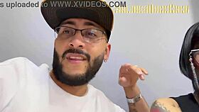 Tattooed girl starts with deepthroat