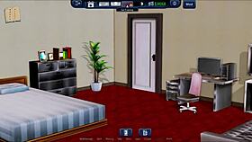 what's going on in harem hotel 14 with all those cartoon characters?