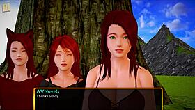 Bold Cartoon Family With Big Tits And Ass In Erotic Game