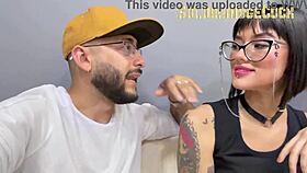 Tattooed girl starts with deepthroat