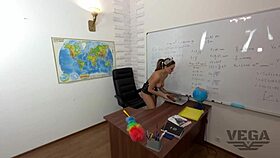 Teacher grabs dildo for cute teen 18+ in wild creampie session! Can you believe this reality?