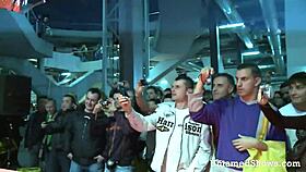 Horny Slut Spreading Her Legs At The Sex Show