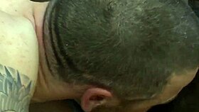 Drew's rough interracial fucking with a monster cock.