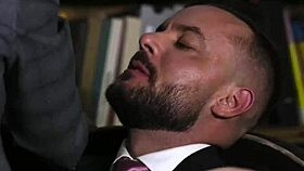 Foursome Gay Anal Sex In Suits At Real Estate