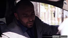 Yo, this escort totally bangs the professor and his stepdad in a wild session