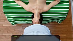 violet swallows big cum load after licking my ass in milfy city!