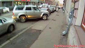 European sweetie pounded hard in bathroom POV