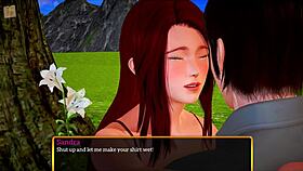 Bold Cartoon Family With Big Tits And Ass In Erotic Game