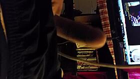 Woozie Vert sucking that big monster cock?