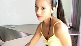 little lupe fingers and rubs her pussy solo.