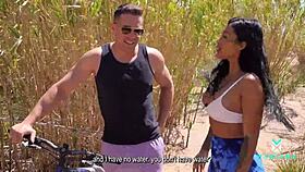 Mariana Martix Gets Her Pussy Filled Outdoors