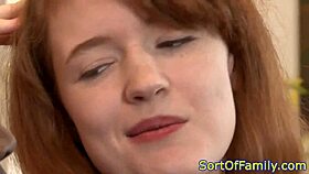 Redhead Stepdaughter's Interracial Encounter with Monster Cock