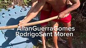 Students Help Arrange Tatami On Farm