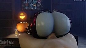 3d anime cartoon featuring hentai elements