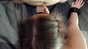 Blindfolded person receives a surprise treat