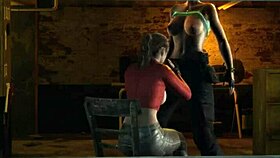 Does Futa Claire Redfield Get Creampied By Jill Valentine In Resident Evil 3D Porn?