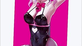Intense bunny hentai slideshow captivates viewers.