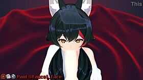 Go white girl, suck my cock in anime deepthroat!