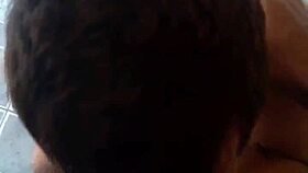 This bisexual guy from the street gagged on a massive cock. I took him to my rooftop and choked on that monster too.