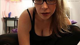 Femdom instruction with hot sauce lube