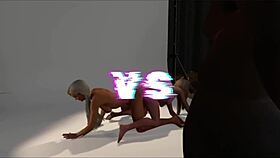 Damn! Denice and Alexia Rock Interracial Threesome with GILF Action!