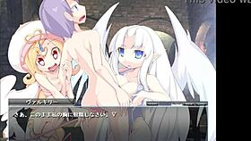 valkyrie cupid in the anime game with big tits.
